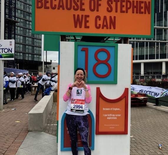 Highampton nurse Gail runs the London Marathon in memory of friend Katie