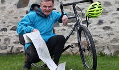 Steve James, the Sticklepath Banker on a Bike round the world for charity