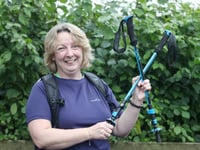Walking more than 11,000 steps of the Great Wall of China for charity