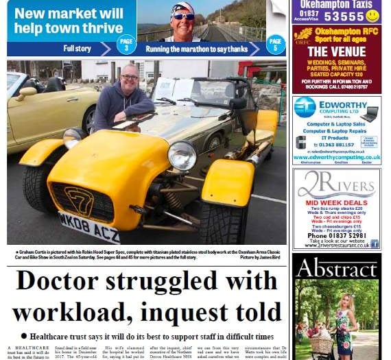 In this week's Times: Medical centre looks to reduce missed appointments, £1-million market redevelopment, all the local sport and much more!