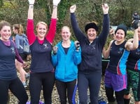 Tamar and Tavy dip oars in water at Winter League