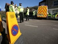 Motorcyclist injured in collision near Crapstone
