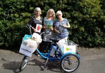 Spreading the love of reading in Tavistock with Library Book Tricycle