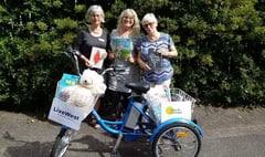 Spreading the love of reading in Tavistock with Library Book Tricycle