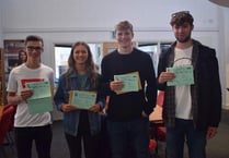 Excellent achievements for youngsters at Callington College