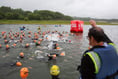 Challenging conditions in the Dartmoor Open Water Swim
