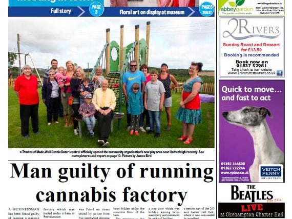 The big stories in today's Okehampton Times