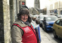 Big Issue seller wins hearts of townsfolk