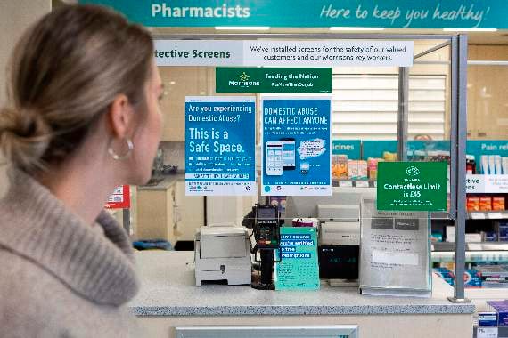 Domestic violence safe space in Tavistock superstore