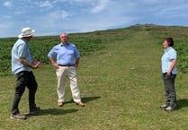 MP talks farming with Natural England at Cox Tor