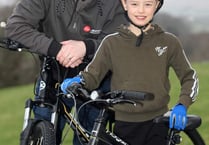 Young Tavistock pupil biking for The Brain Tumour Charity