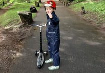 Kian’s making a wheely good effort for foodbank