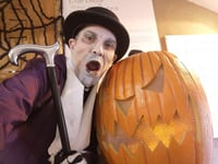 Mr Bones was special guest at museum for Halloween