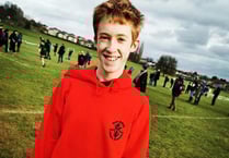 Okehampton Running Club members in schools cross country championships