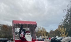 Santa’s sleigh arrives to bring some festive fun
