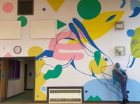 Mural adds a special touch to new school building