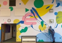 Mural adds a special touch to new school building