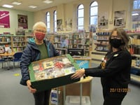 Okehampton Library's Christmas raffle raises £200