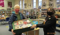 Okehampton Library's Christmas raffle raises £200