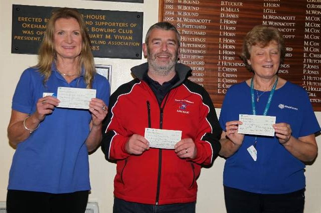 Okehampton bowling club gives to good causes