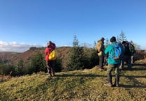 Okehampton Ramblers visit Iron Age fort