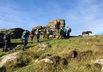 Okehampton Ramblers explore Bronze Age settlement
