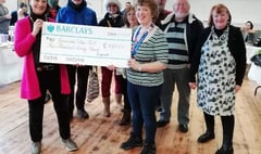 Dog walker makes it  to ‘John O’Groats’ and raises £420 for Gunnislake hall
