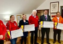 Tavistock Lions dish out cash of £15,000 to four local charities