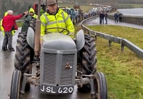 Almost 100 tractors take part in charity event