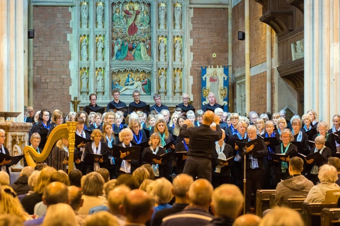 Picture of Exeter Philharmonic Choir performing.