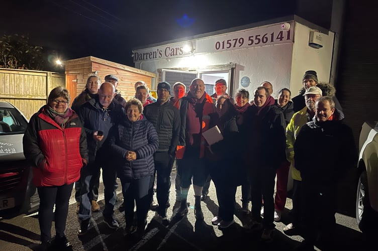 Darren Tait and his team of volunteers before they set off on their aid mission