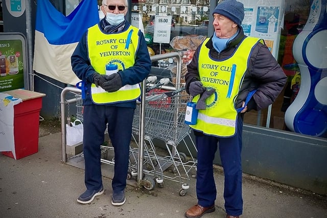 Yelverton shoppers give generously to Ukrainian appeal
