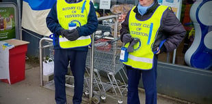 Yelverton shoppers give generously to Ukrainian appeal