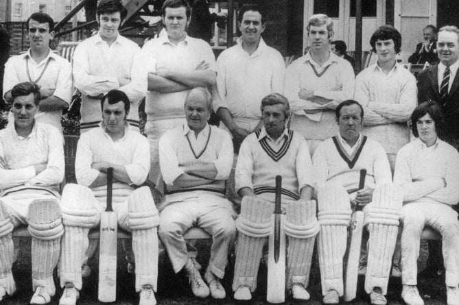 Eric Jarman in second from the right in the front row in this photo of the Tavistock team that defeated Paignton to win the Devon KO Cup in 1971