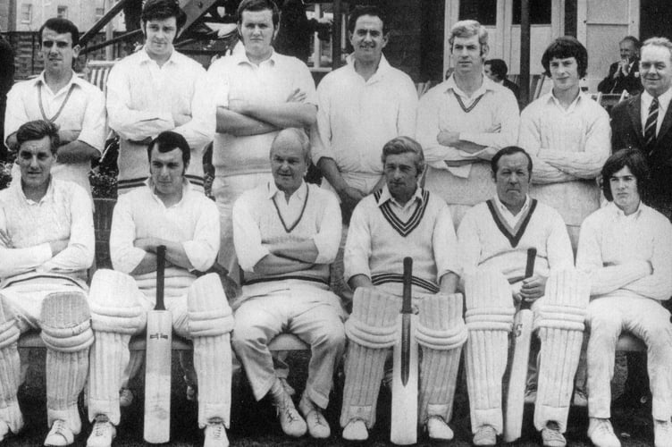 Eric Jarman in second from the right in the front row in this photo of the Tavistock team that defeated Paignton to win the Devon KO Cup in 1971