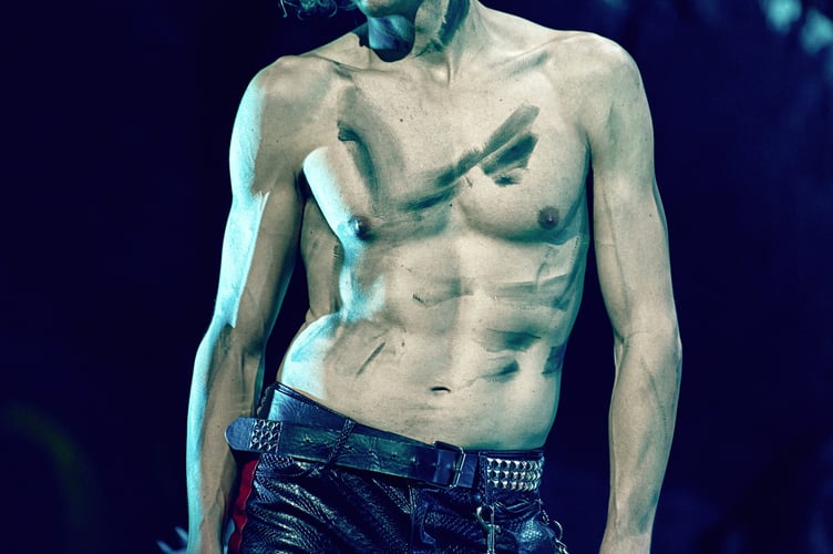 Glenn Adamson as Strat in Bat Out of Hell The Musical. 