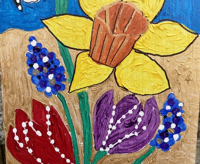 Kids Easter competition in the sensory garden