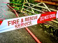 Car severely damaged in fire
