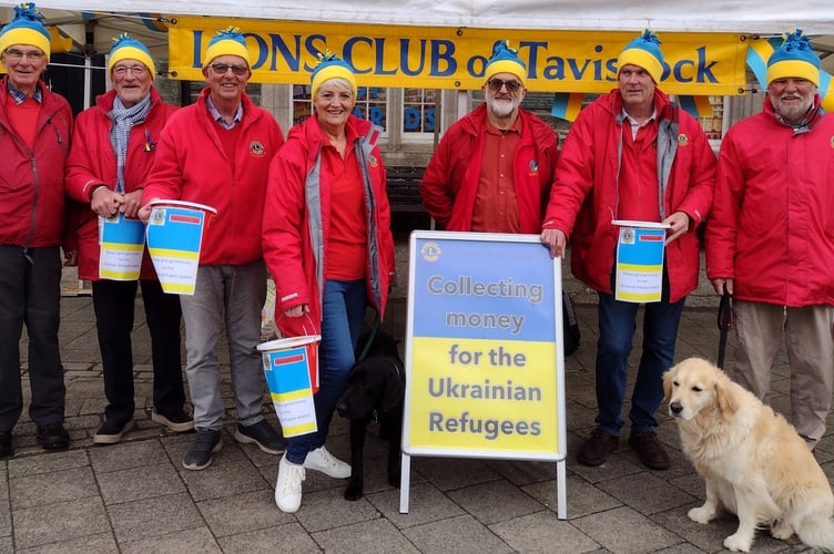 Ukrainian collection in Tavistock by Lions’ club