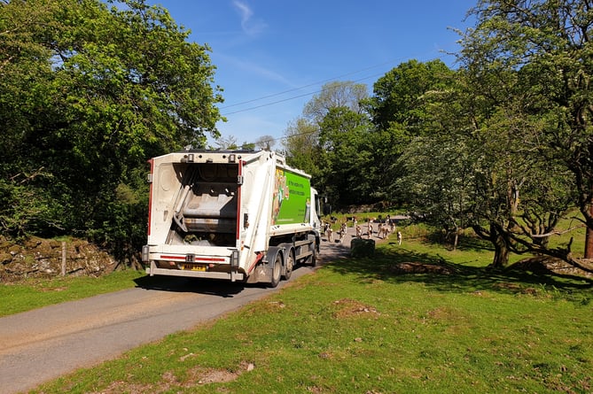 West Devon Borough Council waste collection vehicle