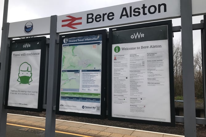  Bere Alston station sign