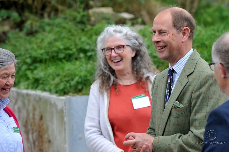 Photo: Steve Pope MDA030522A_SP030
TRH The Earl and Countess of Wessex visit East Shallowford Farm on Dartmoor to open the Farm Development Project 2022.