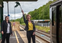 Rail minister boards the Dartmoor Line 