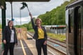 Rail minister boards the Dartmoor Line 