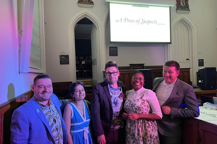 Comedians at the Guildhall on Friday night 