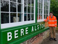 Bere Alston Station gets a spring spruce up