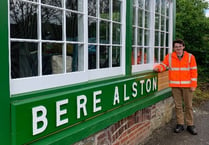 Bere Alston Station gets a spring spruce up