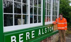 Bere Alston Station gets a spring spruce up