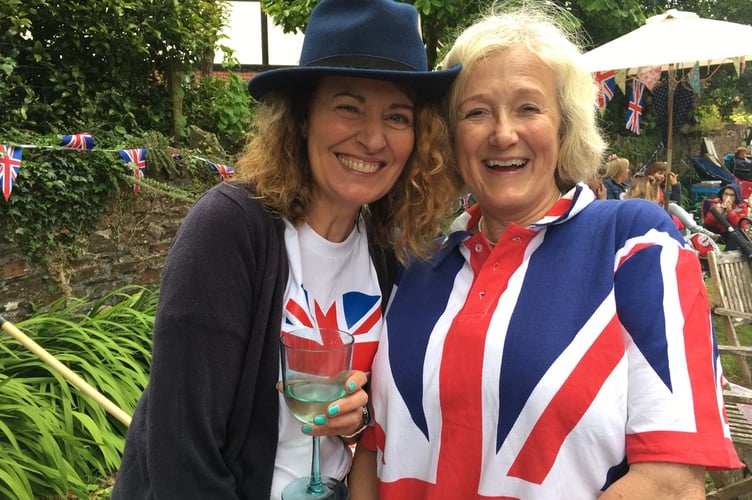 Crapstone Jubilee Street Party organisers Mel Cossey and Jane Scott