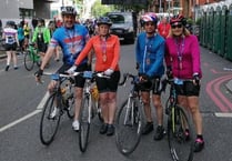Lifton cycling quartet raise more than £1,300 for centre